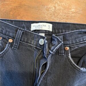 Abercrombie & Fitch black ultra High Rise Jeans curve love.